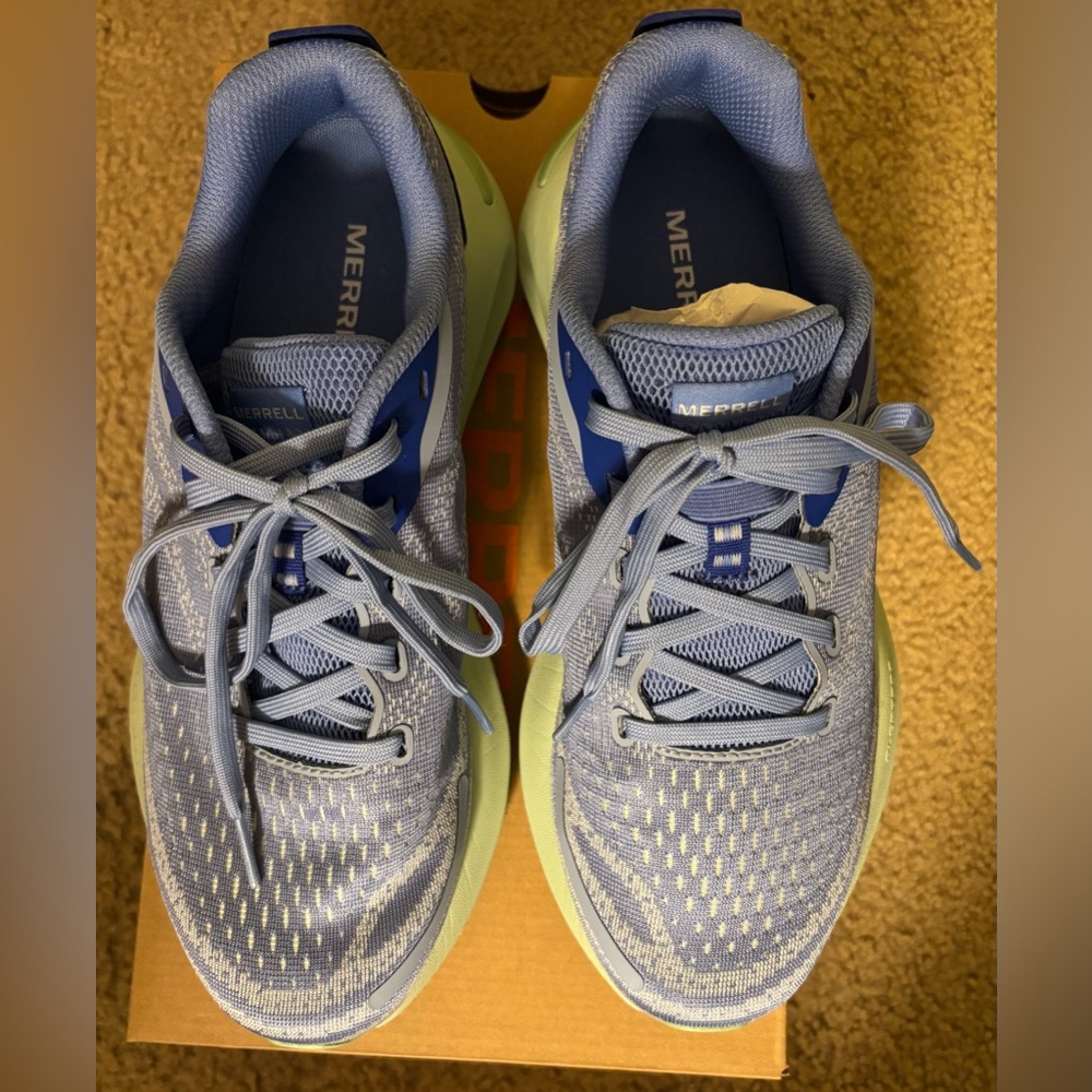 Merrell Women’s Cornflower Blue Morphlite Tennis Shoes - Picture 9 of 10